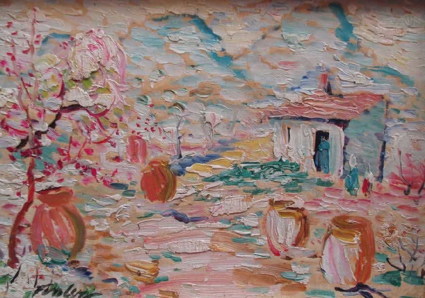 Albert Fessler (1908 - 1978) -  Apfelblte im Garten in Selva de Mar - um 1972  - 19 x 27 cm - 59 € mtl./K 650 €