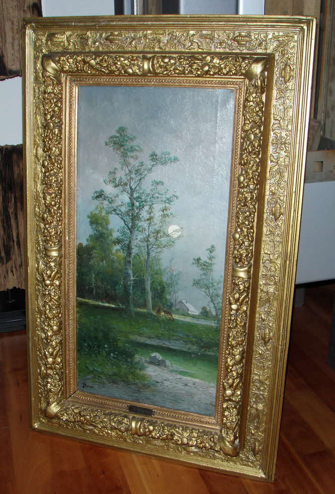Domenico Bossi  (1767 - 1853) - Wiener Wald bei Vollmond - um 1820 - 54 x 26 cm - Domenico Bossi auch Johann Dominik Bossi genannt, war ein vor allem in Nordeuropa hoch geschtzter Portraitmaler  - 99 € mtl./K 2450 €