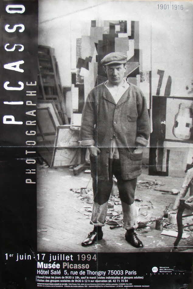 Pablo Ruiz Picasso (1881-1973) -Ausstellungsplakat - Fotographien 1901 bis 1916 - Paris 1994 - 57 x 40 cm - 39 € mtl./K 250 €