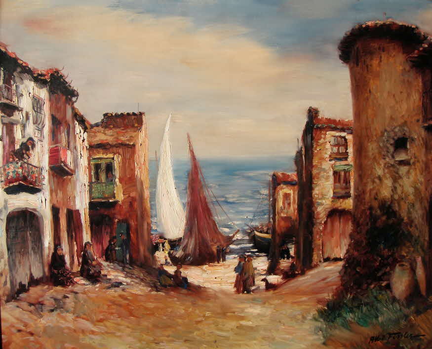 Albert Fessler - Cadaques - um 1960 - 81 x 101 cm - 99 € mtl./K 2450 €